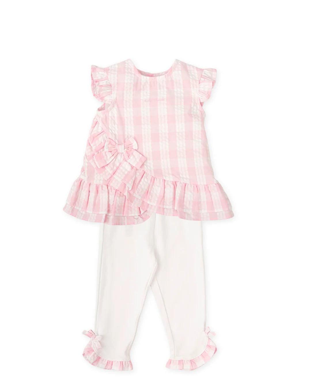 Tutto Piccolo Pink Check Legging Set