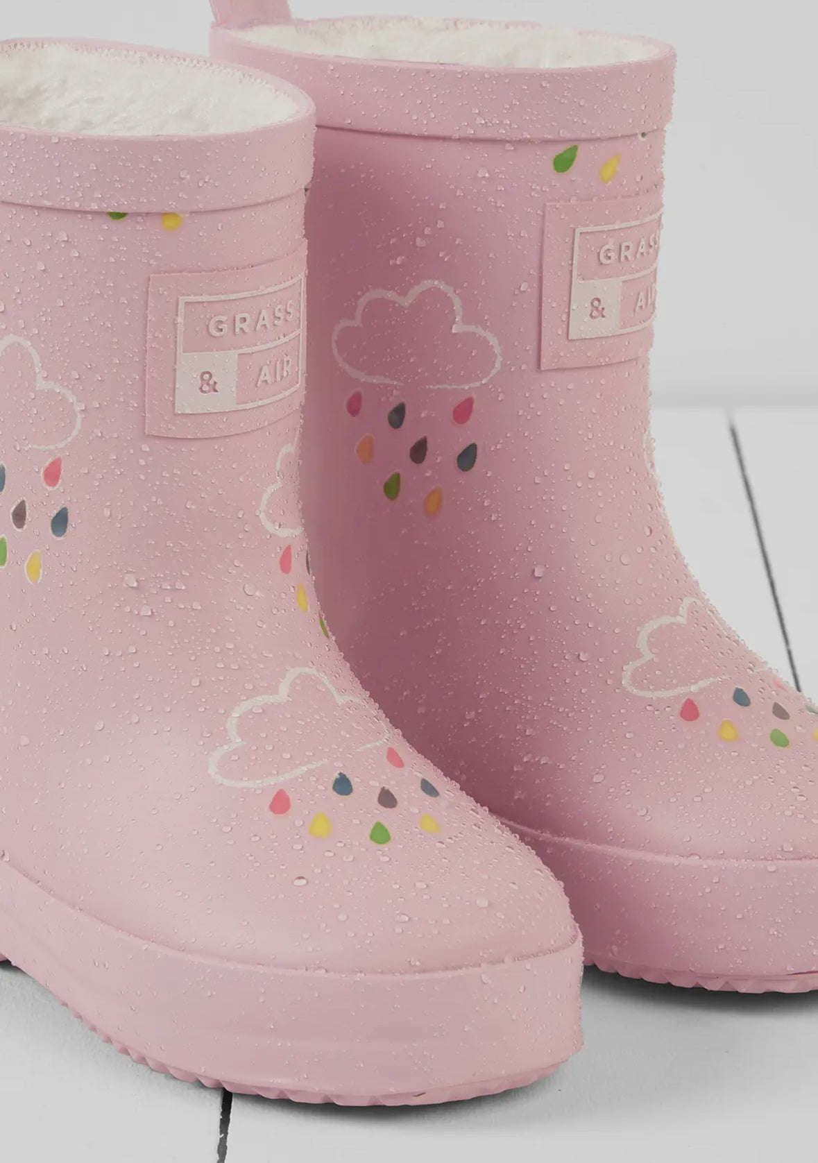Grass & Air Baby Pink Wellies