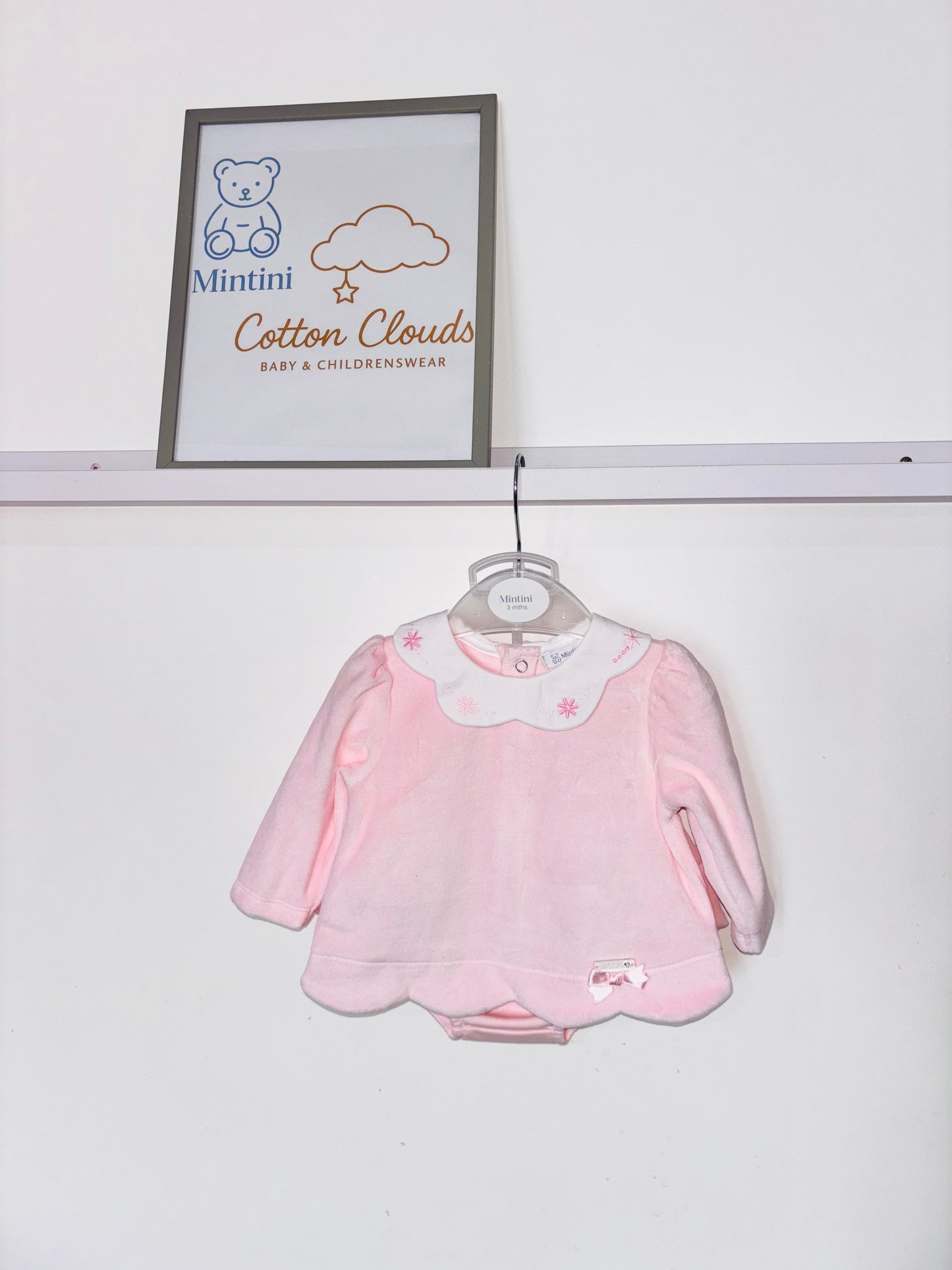Mintini Pink Velour Jam Pant Set