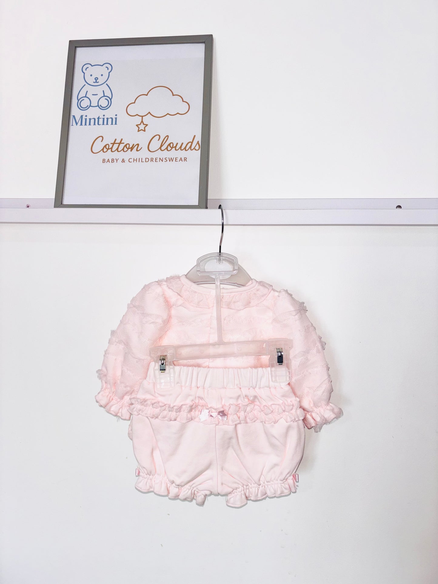 Mintini Pink Frill Shorts Set
