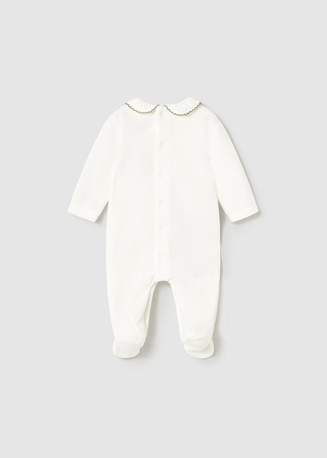 Mayoral 2 Pack Sage Green Heart Velour Onesies