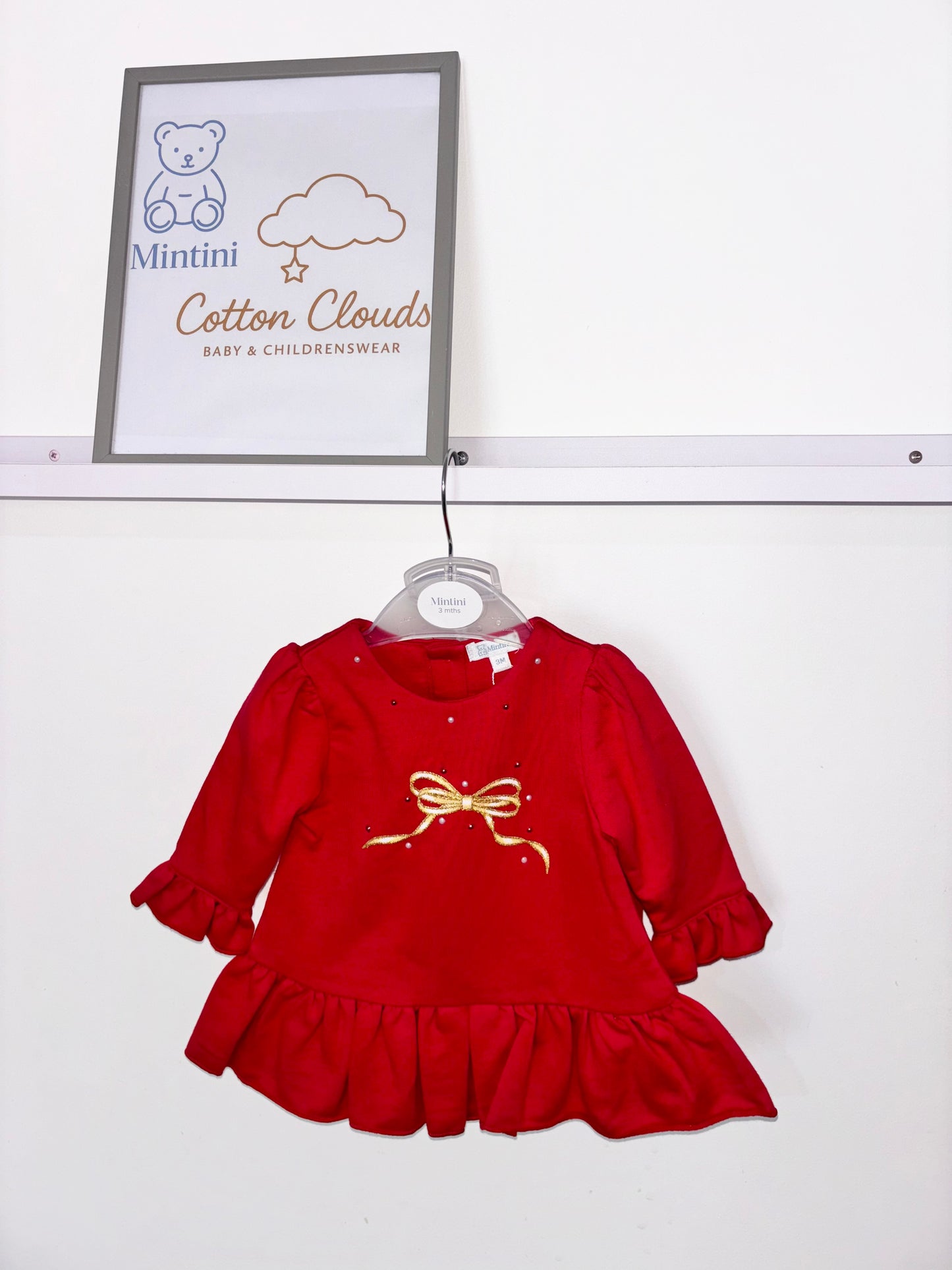 Mintini Red Bloomer Bow AW25 Set