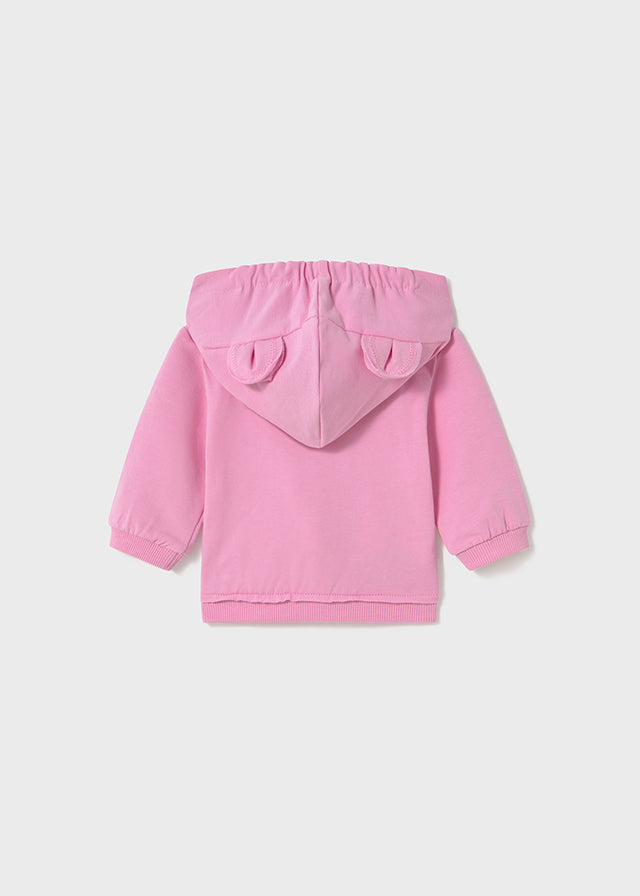 Mayoral Bubblegum Pink Fleece Pullover