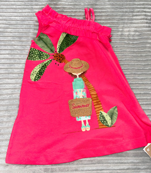 Mayoral Pink Asymmetric Dress