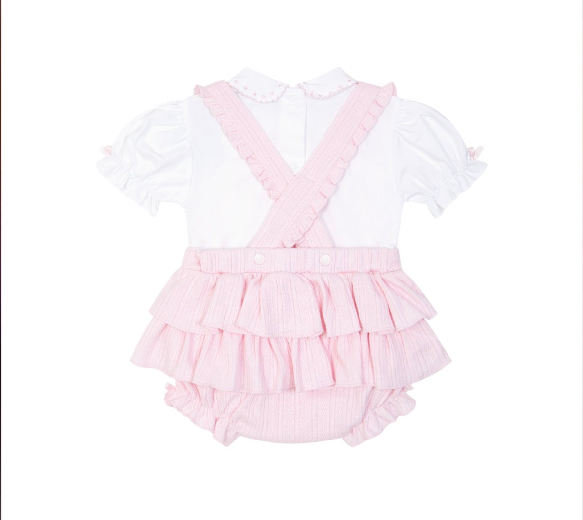Pastels & Co Pink Dungaree Outfit