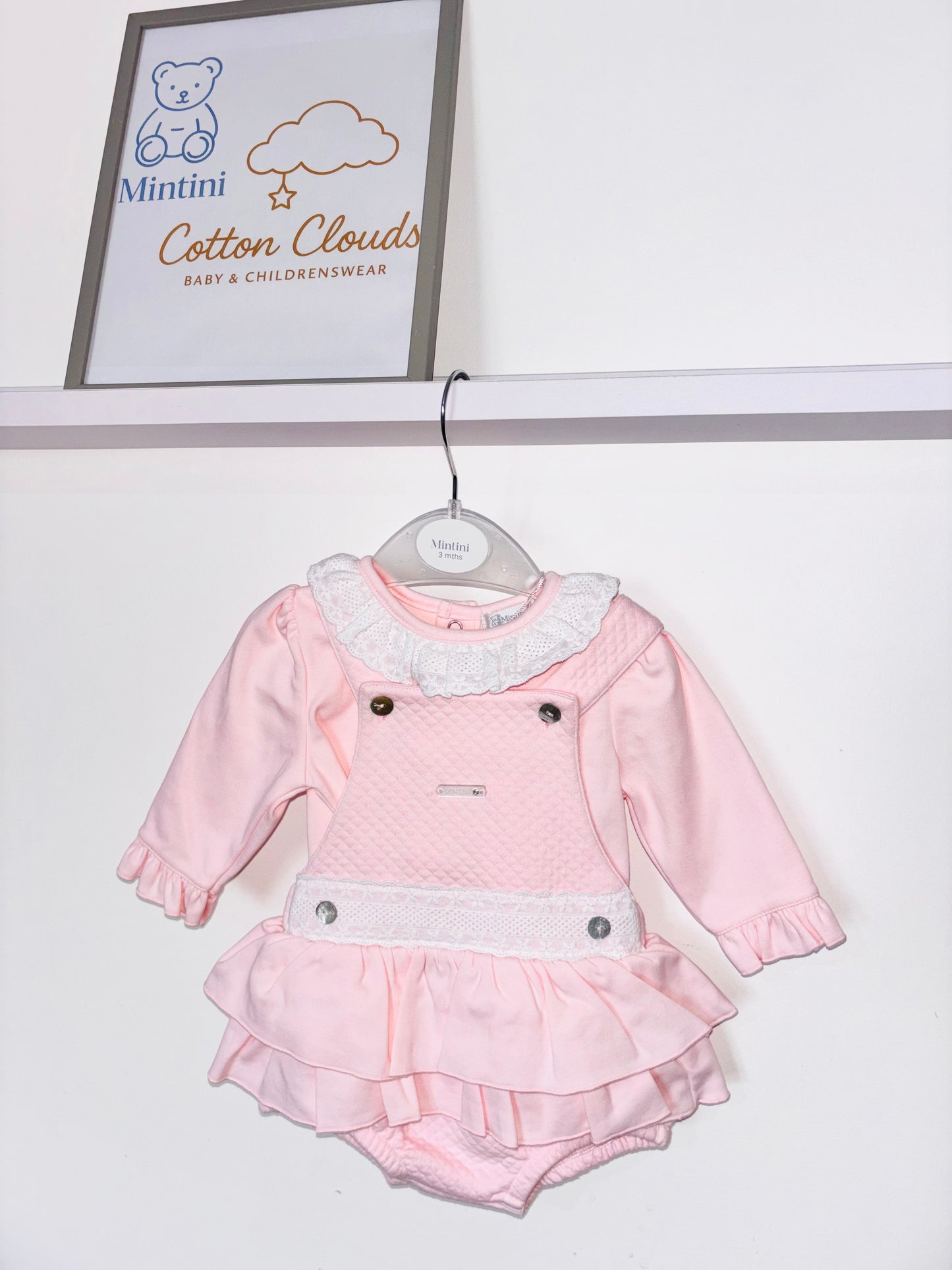 Mintini Pink Pinafore AW25