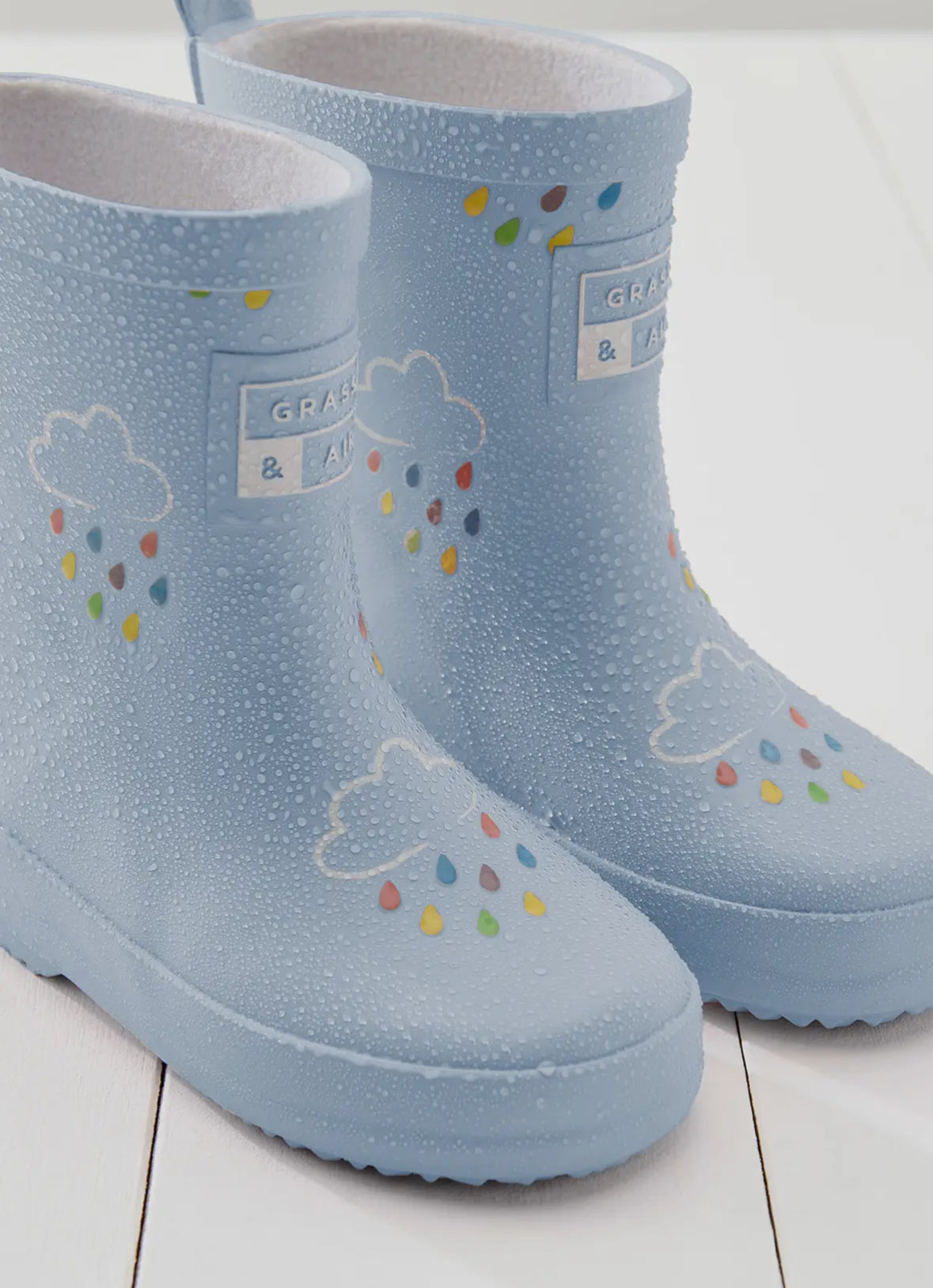 Baby Blue Grass & Air Wellies