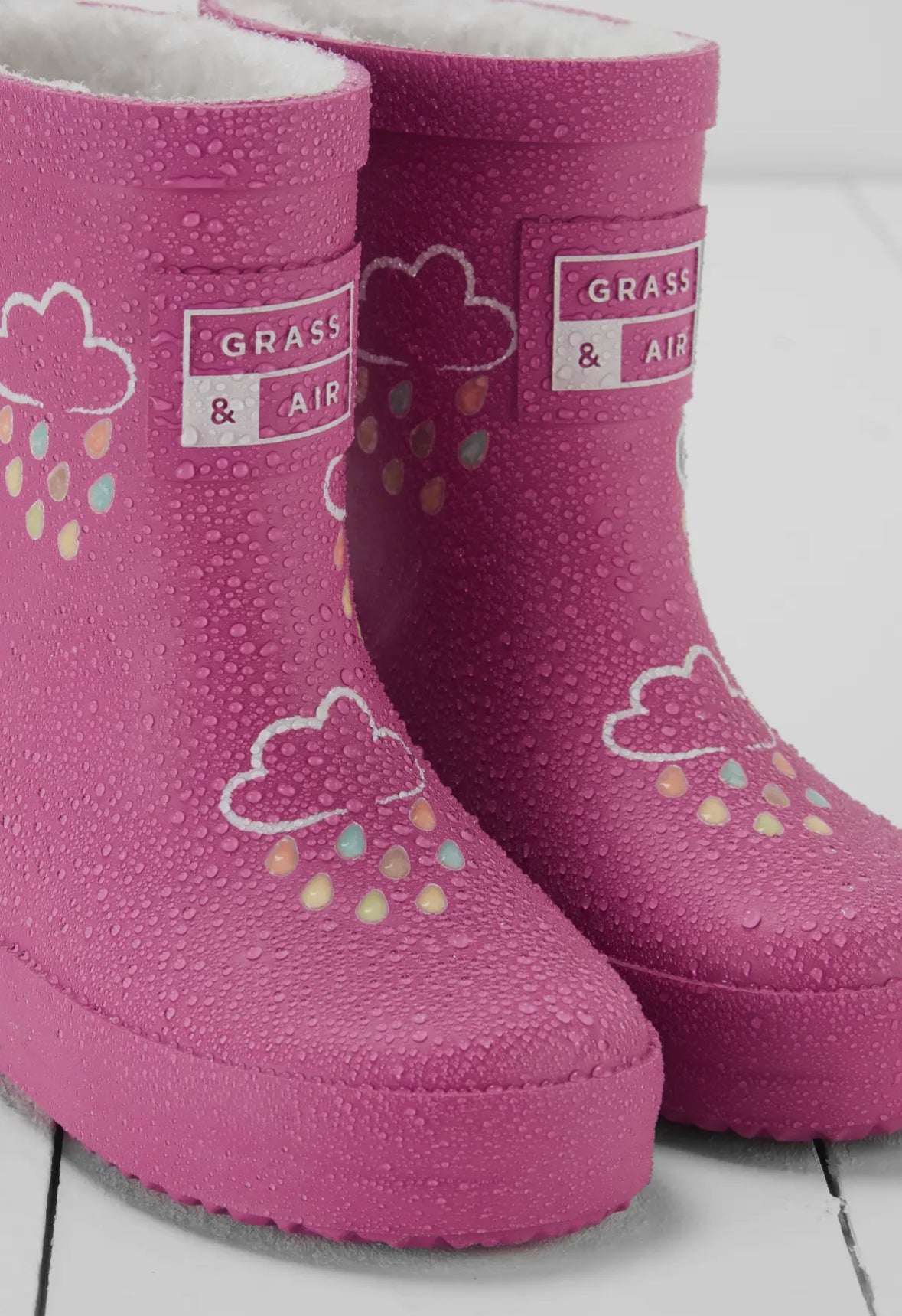 Grass & Air Pink Wellie Boots