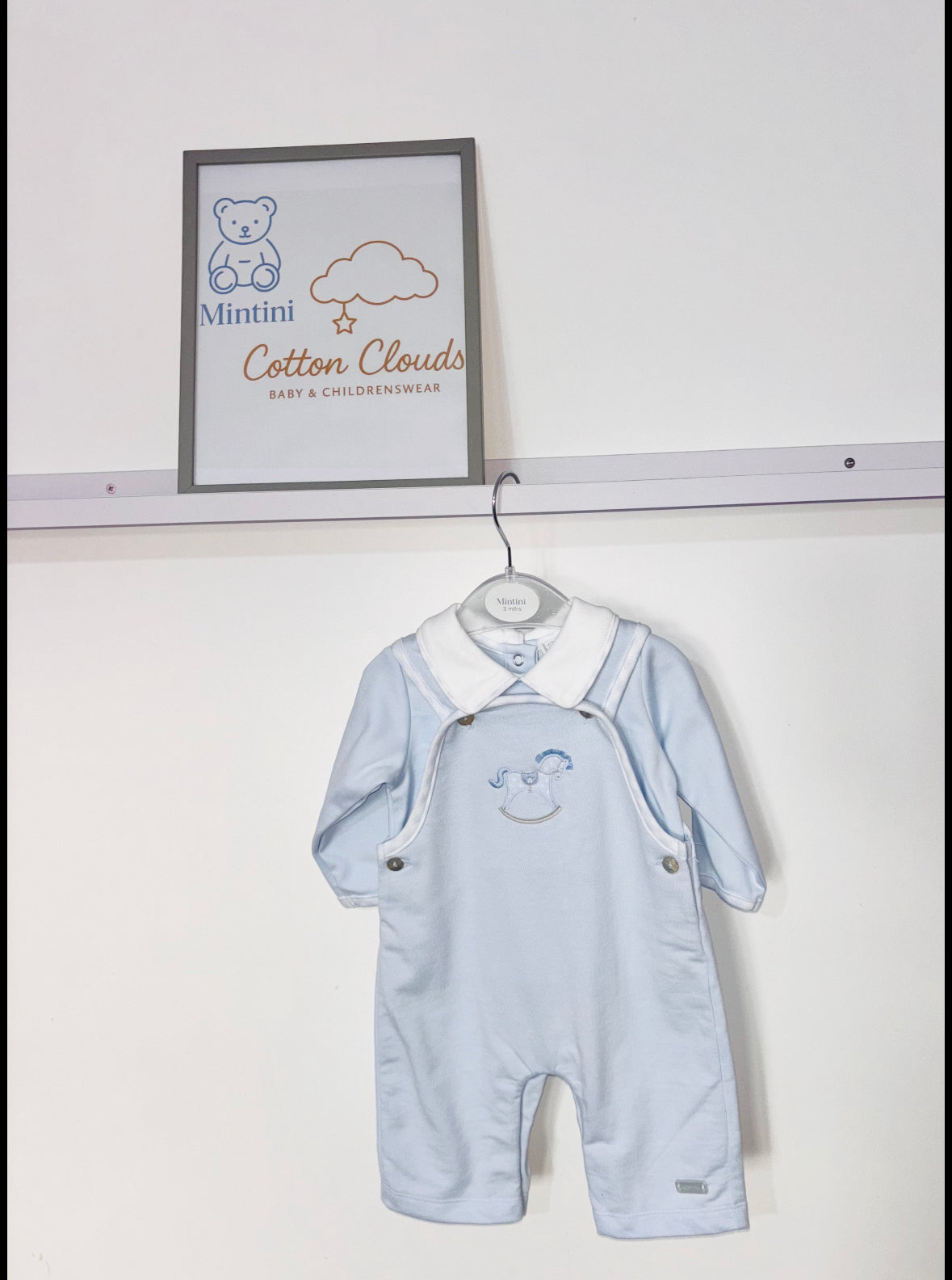 Mintini Rocking Horse Dungaree Set