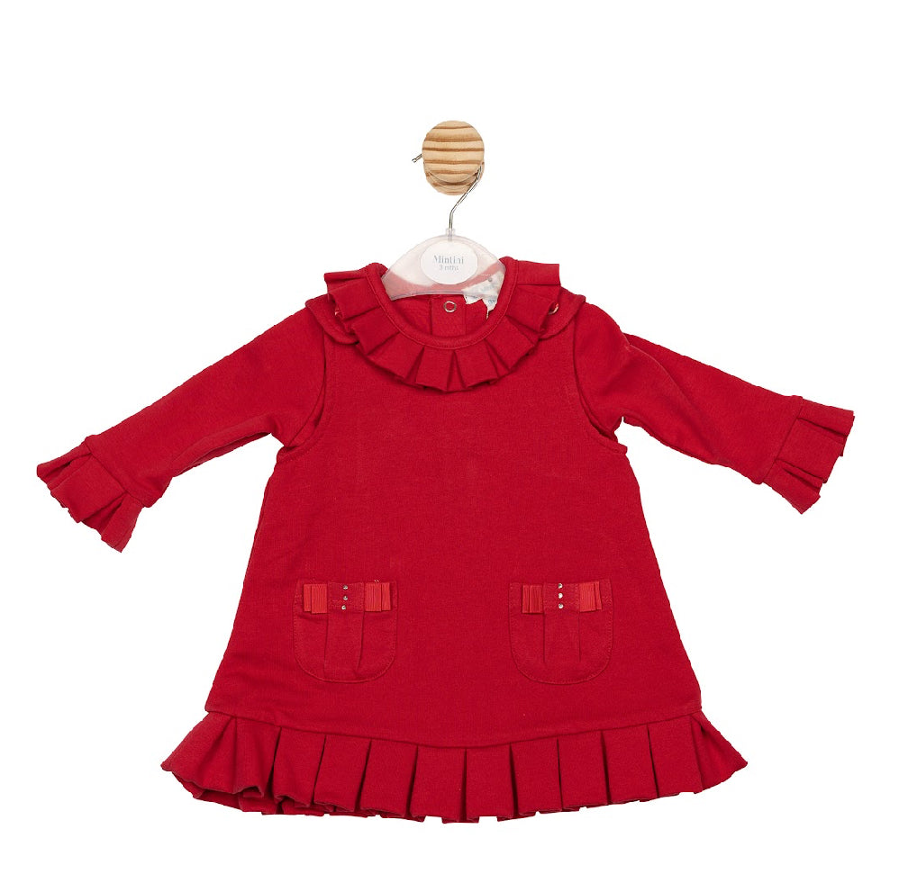 Mintini Red Pinafore Set