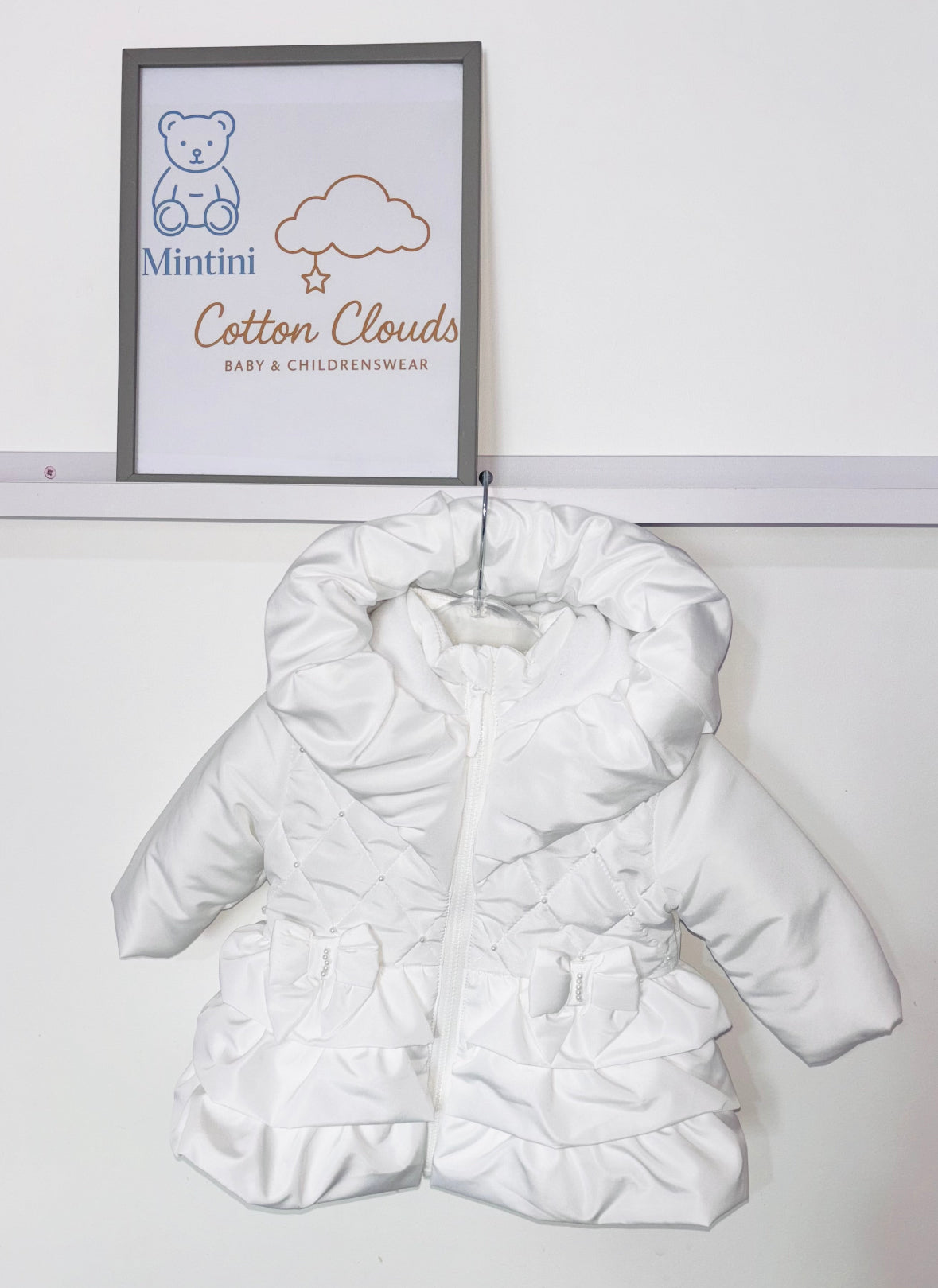 Mintini White Girls Coat