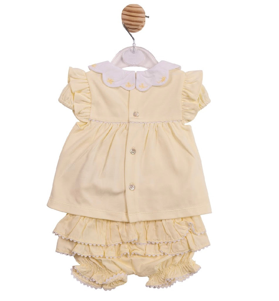 Mintini Lemon Frill Jam Pants Set