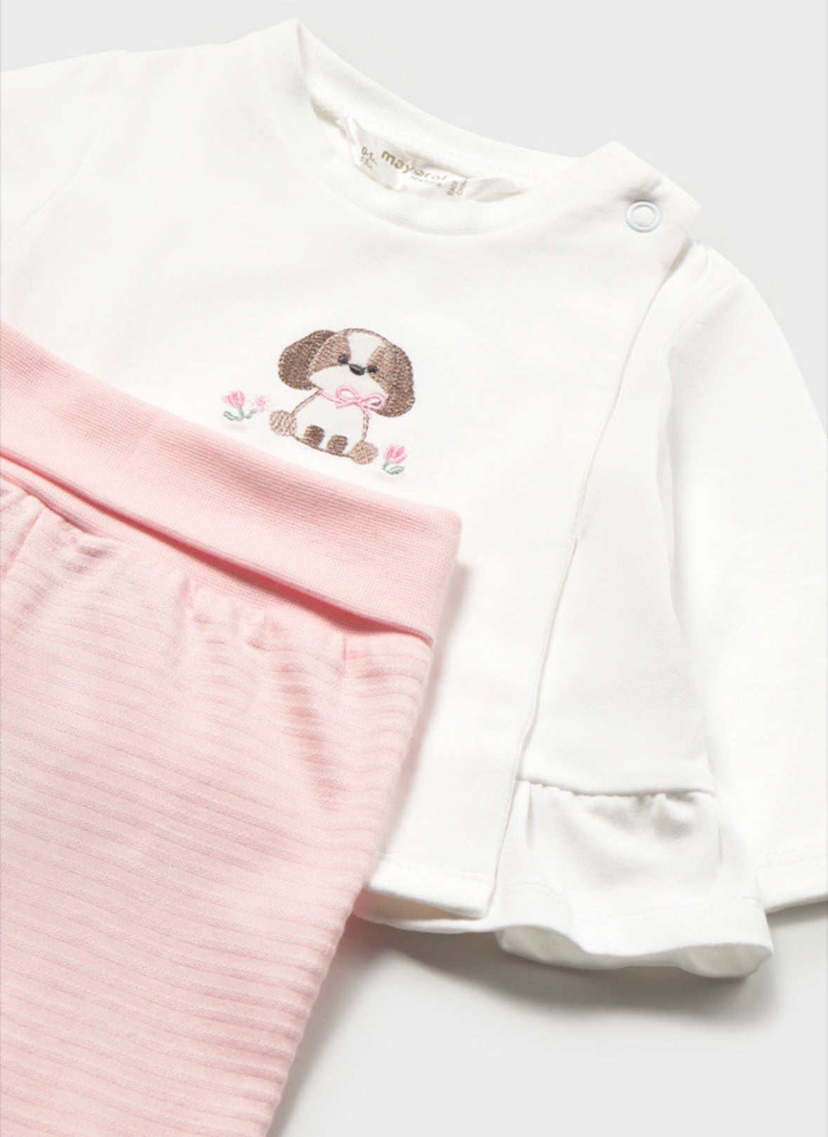 Mayoral Pink Puppy Trouser Set