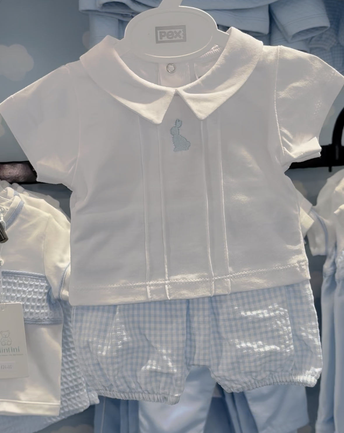 Pex Hop Blue Shorts Outfit