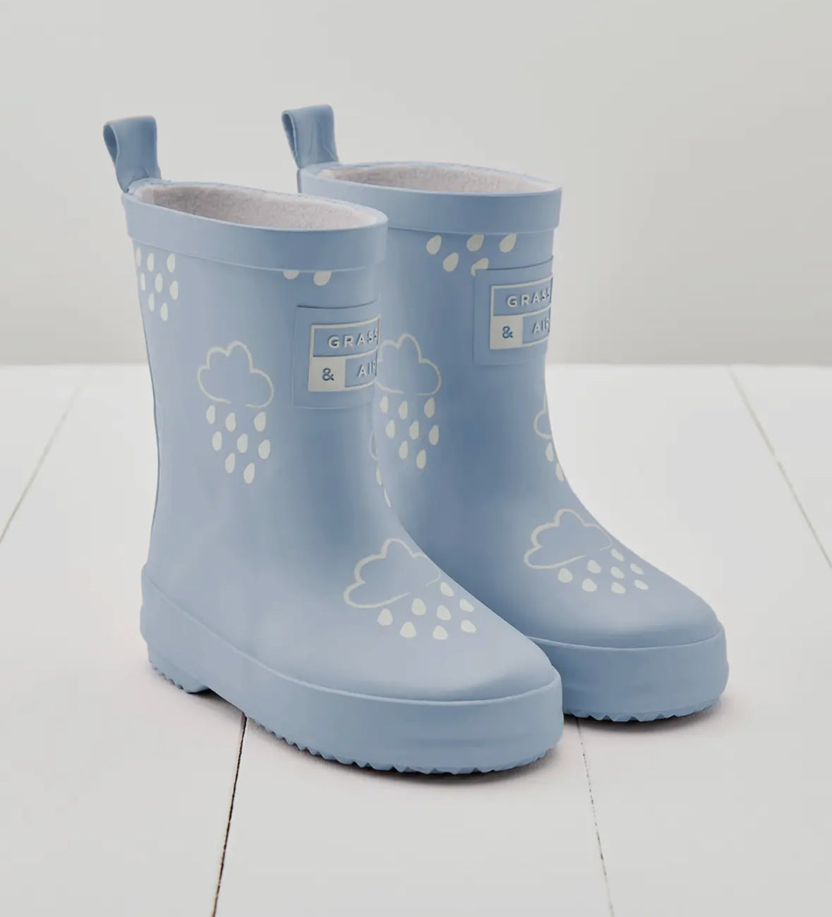 Baby Blue Grass & Air Wellies
