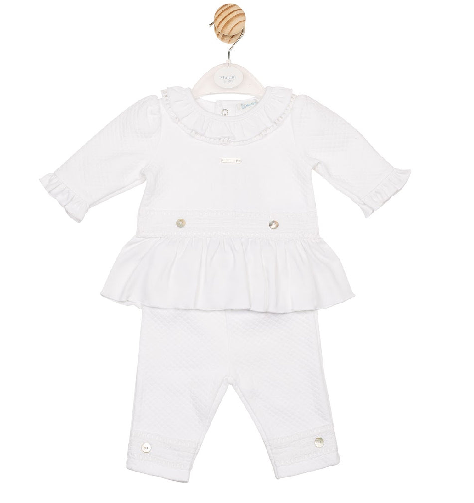 Mintini White Tunic Set AW25
