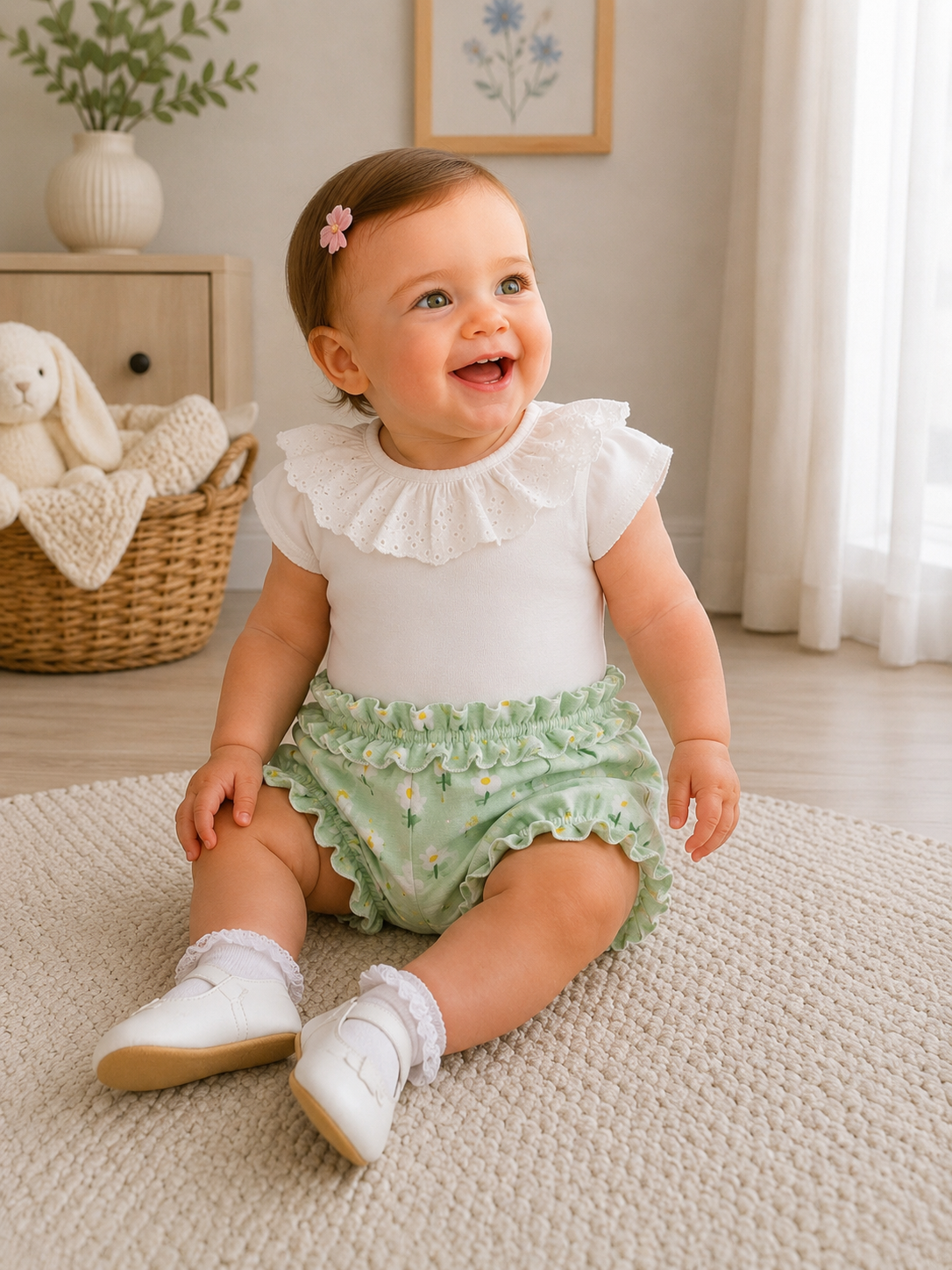 Mayoral floral bloomer set