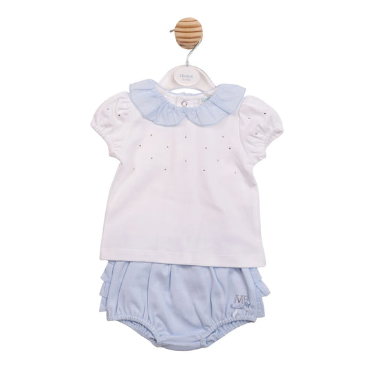 Mintini Blue Diamanté Jam Pant Outfit