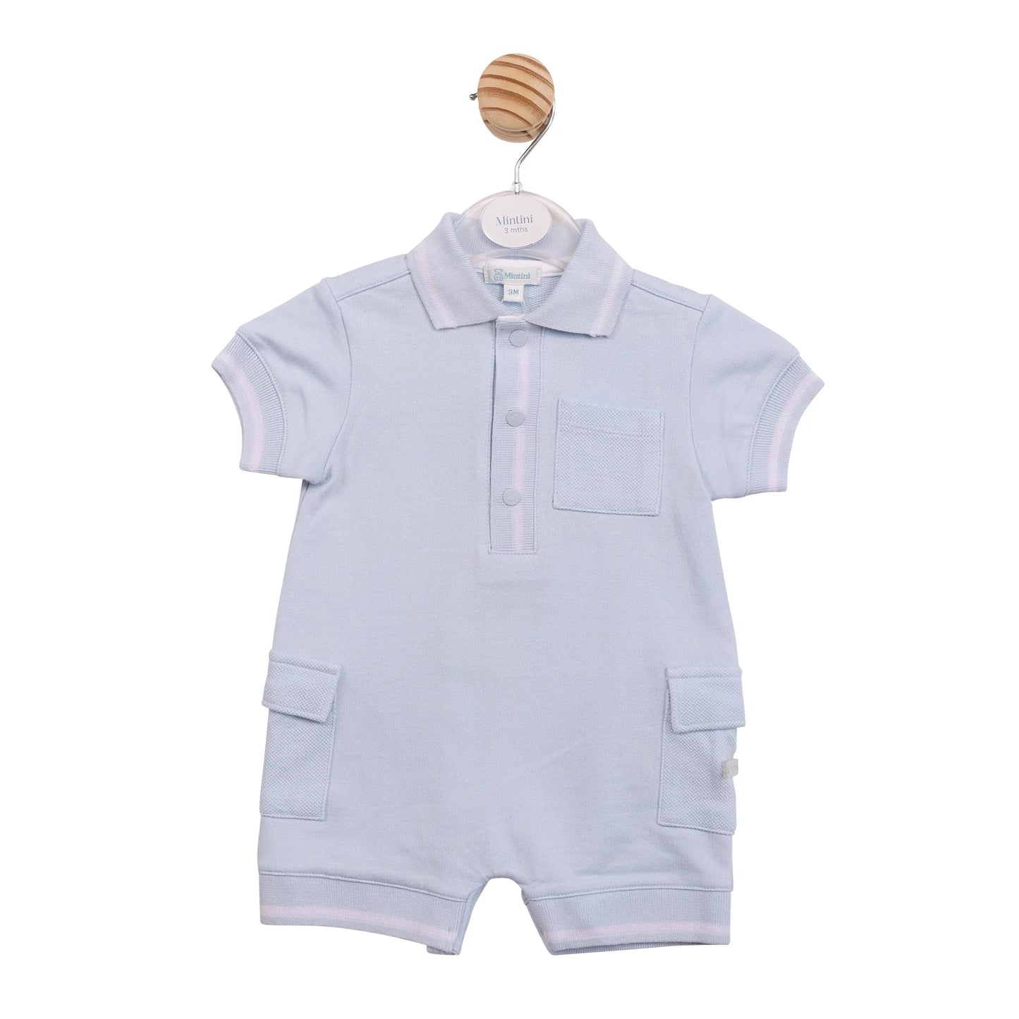 Mintini Blue Interlock Romper