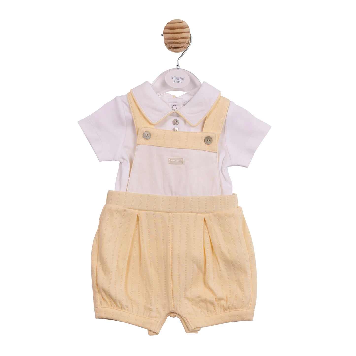 Mintini Lemon Dungaree Set