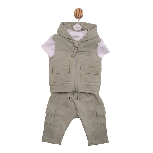 Mintini Sage Green 3 Piece Gilet Set