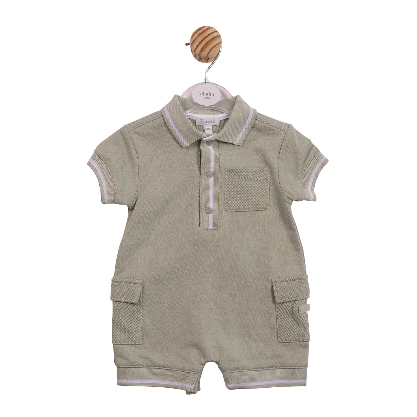 Mintini Sage Interlock Romper