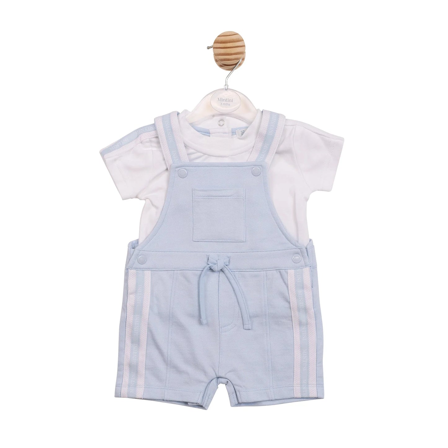 Mintini blue dungaree set