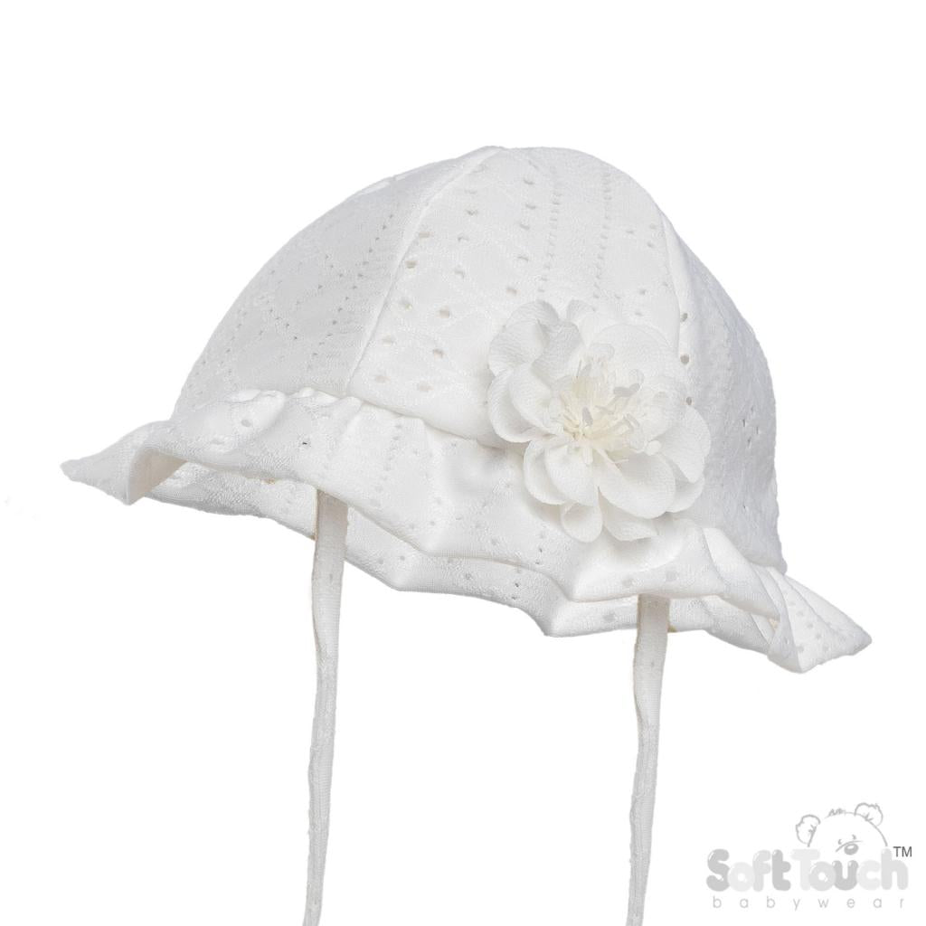 White Flower Hat