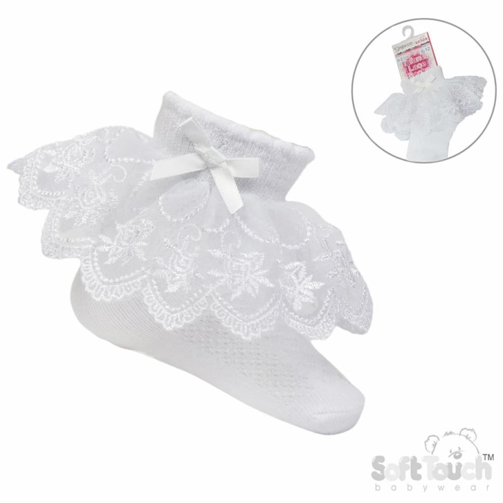 White Frill Socks