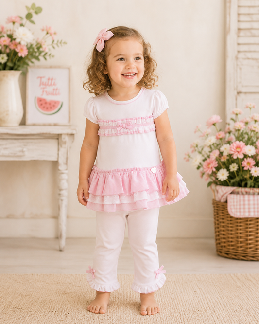 Mintini Pink Tunic & Legging Set