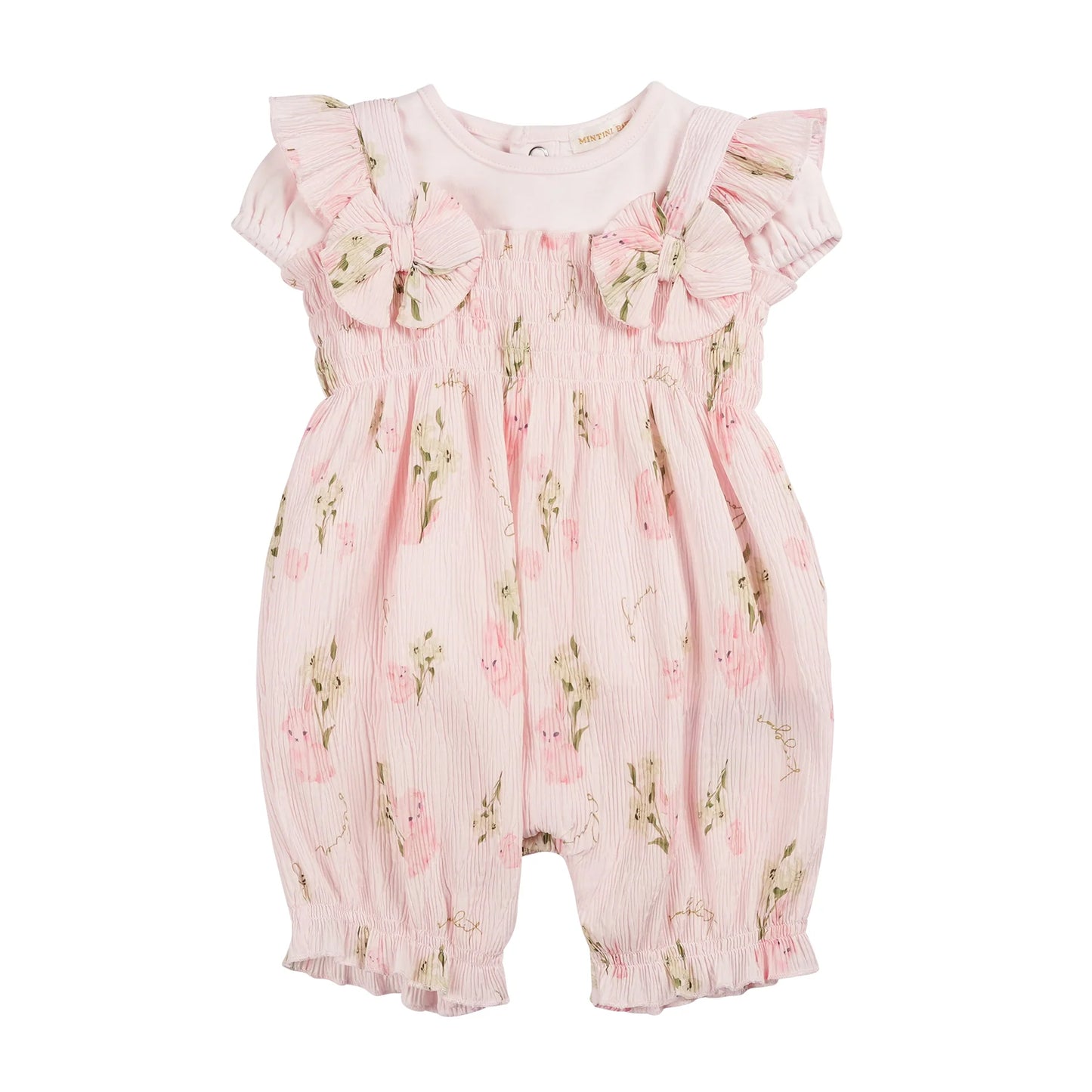 Mintini Pink Bunny Romper