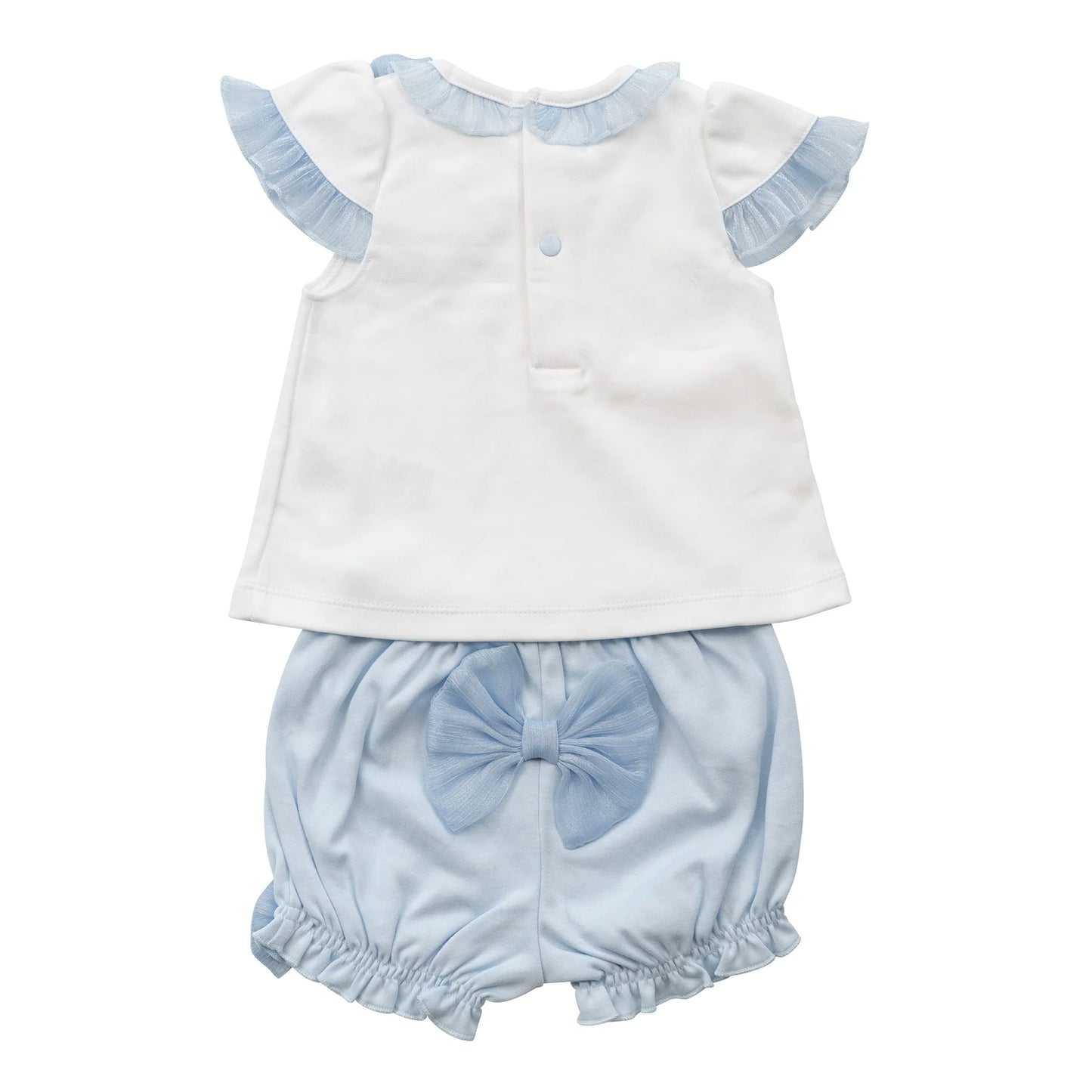 Mintini Blue Bow Bloomer Set