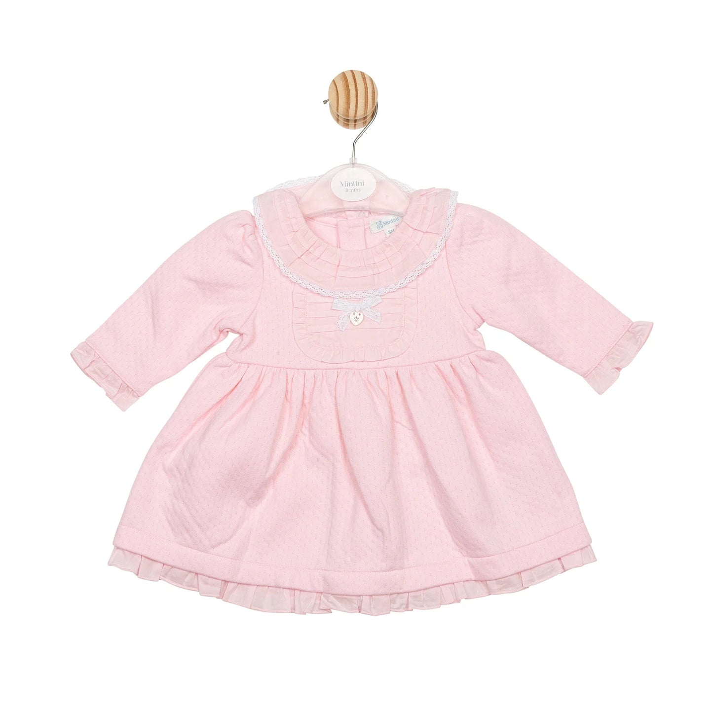 Mintini Pink Jacquard Dress