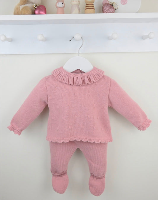 Pex Dusky Pink Carrie Knitted Outfit