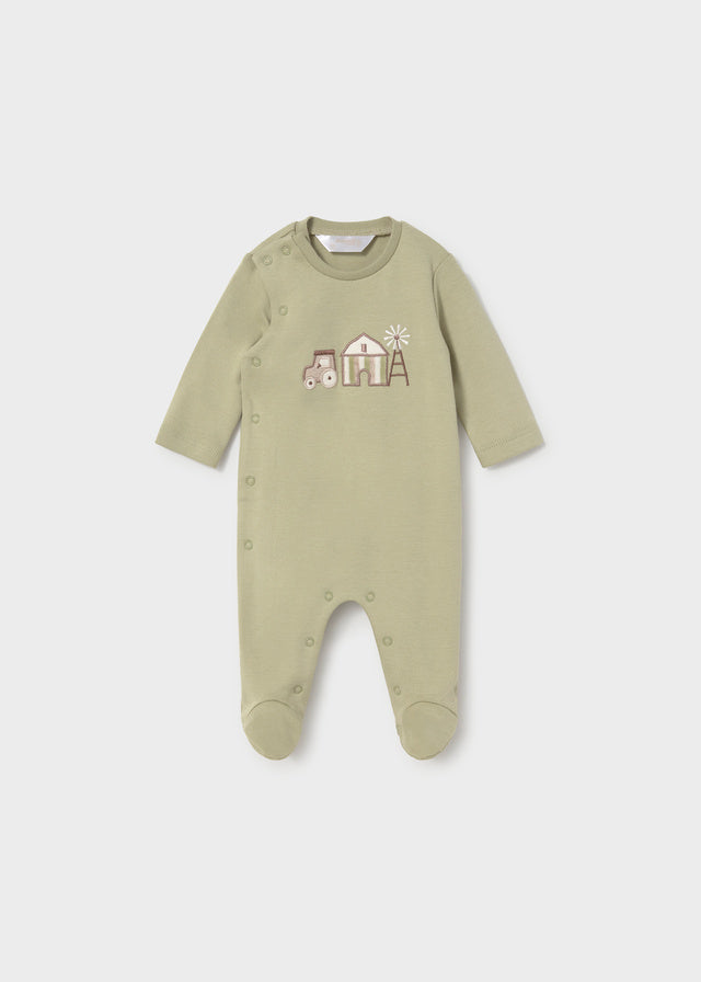 Mayoral Sage Tractor Onesie