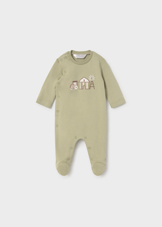 Mayoral Sage Tractor Onesie