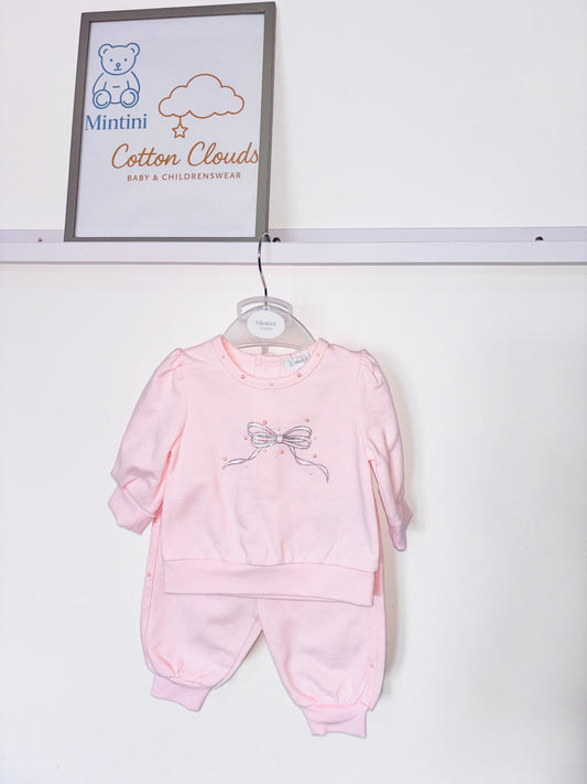 Mintini Pink Bow Jogsuit AW25