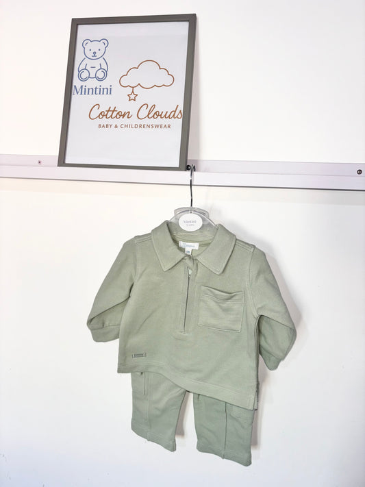 Mintini Sage Green Polo Set AW25