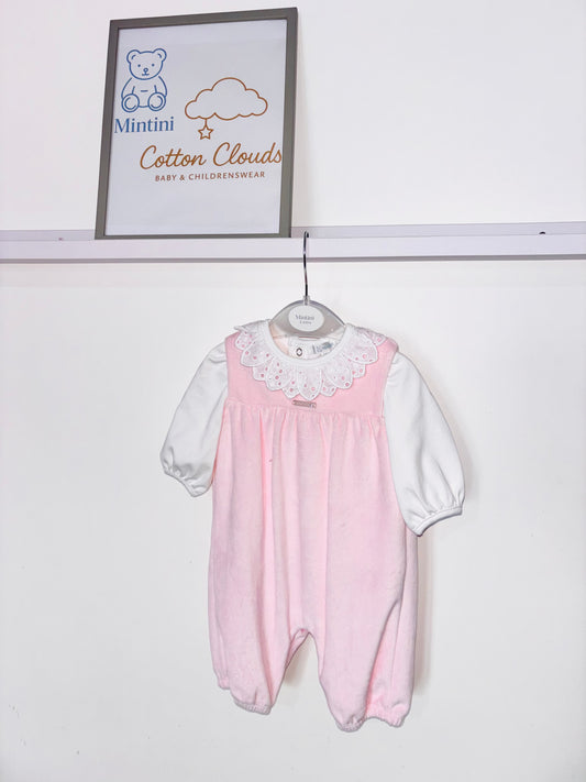Mintini Pink Velour All in One AW25