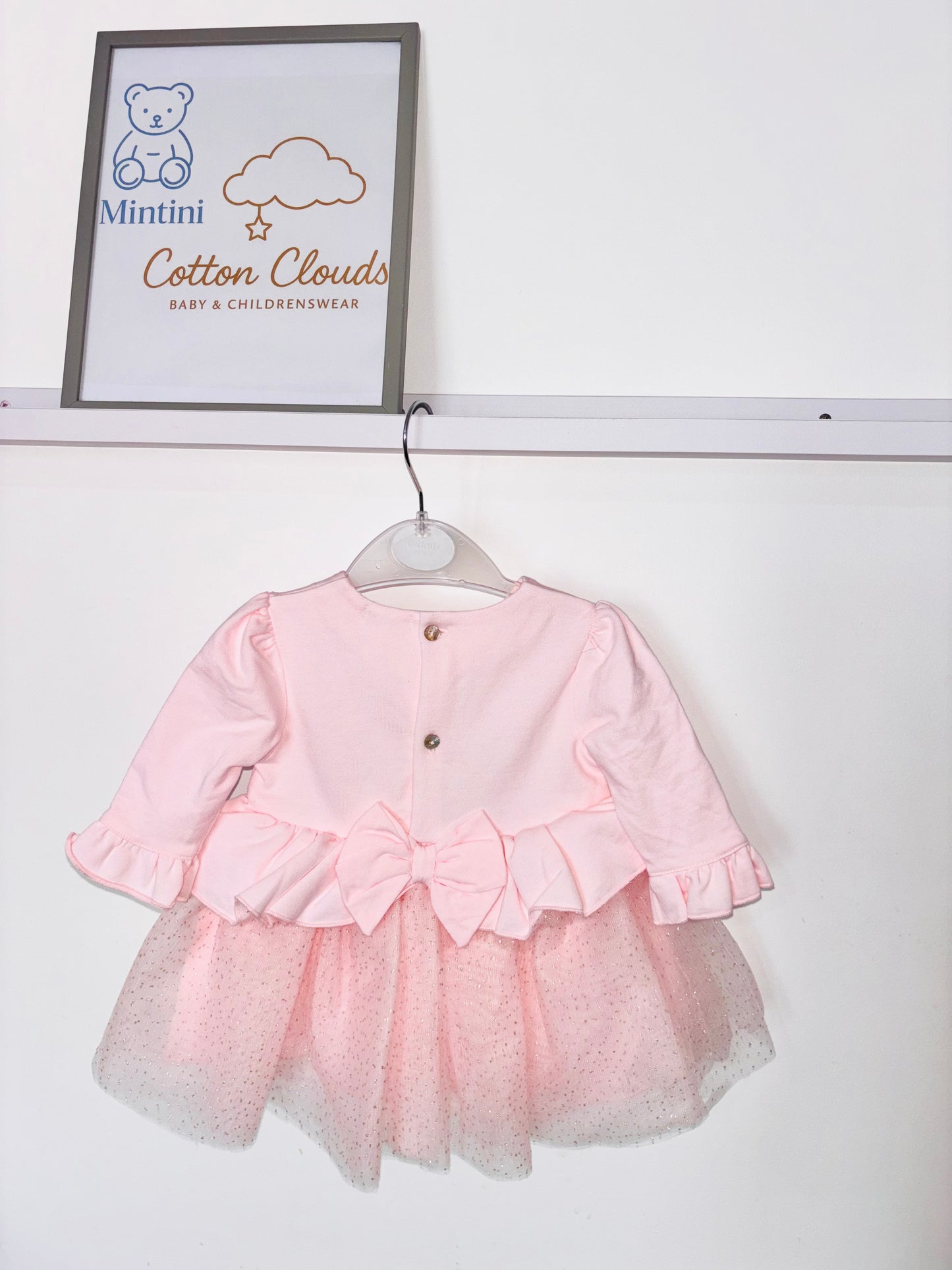 Mintini Pink Bow Dress AW25