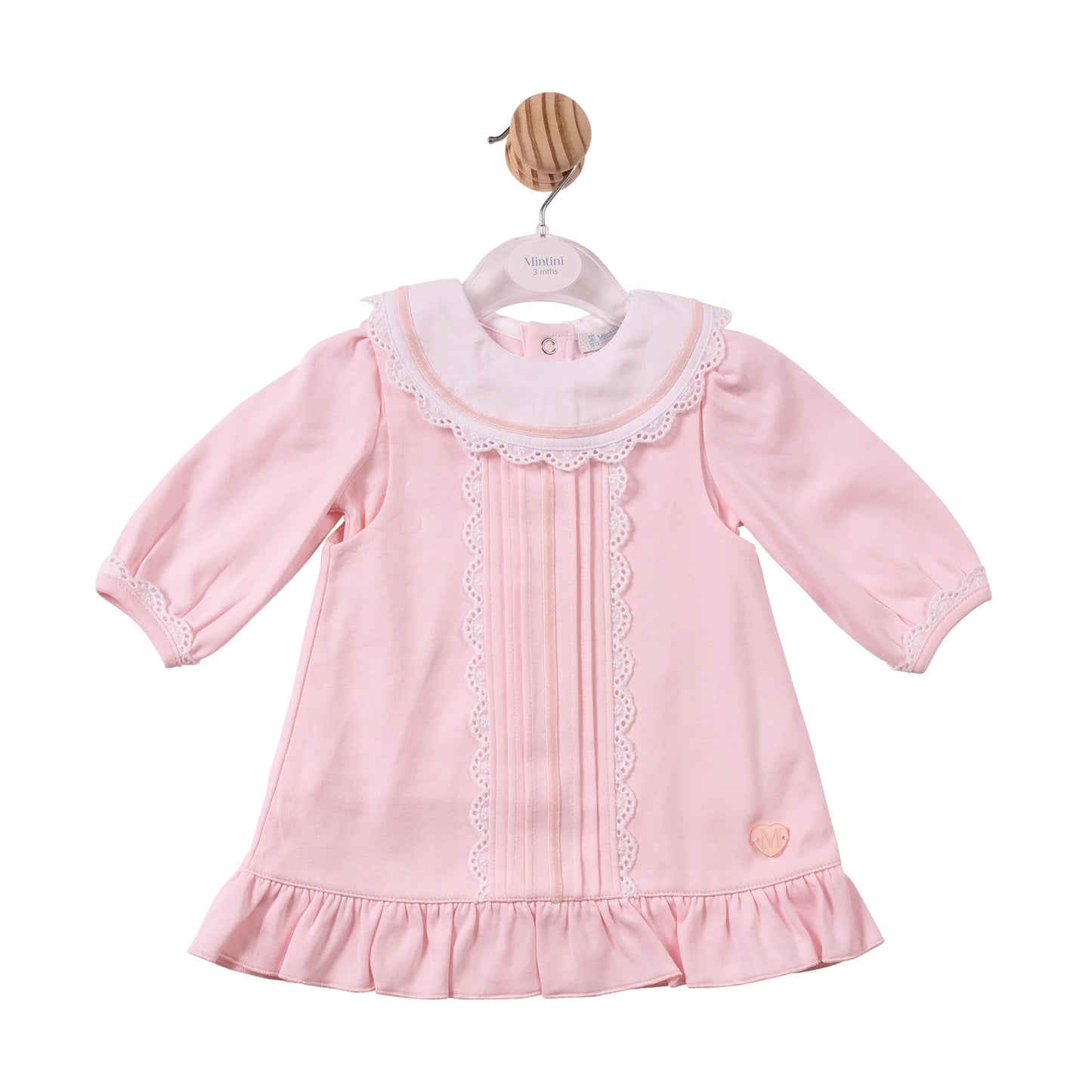 Mintini Pink Lace Top & Pinafore