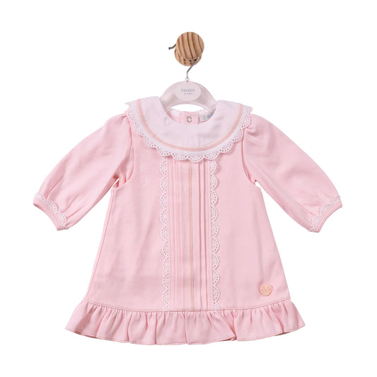 Mintini Pink Lace Top & Pinafore