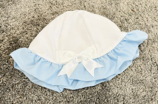 White & Blue Sunhat