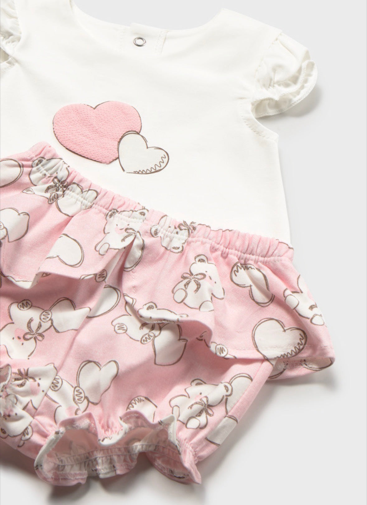 Mayoral Pink Bear Shorts Sets