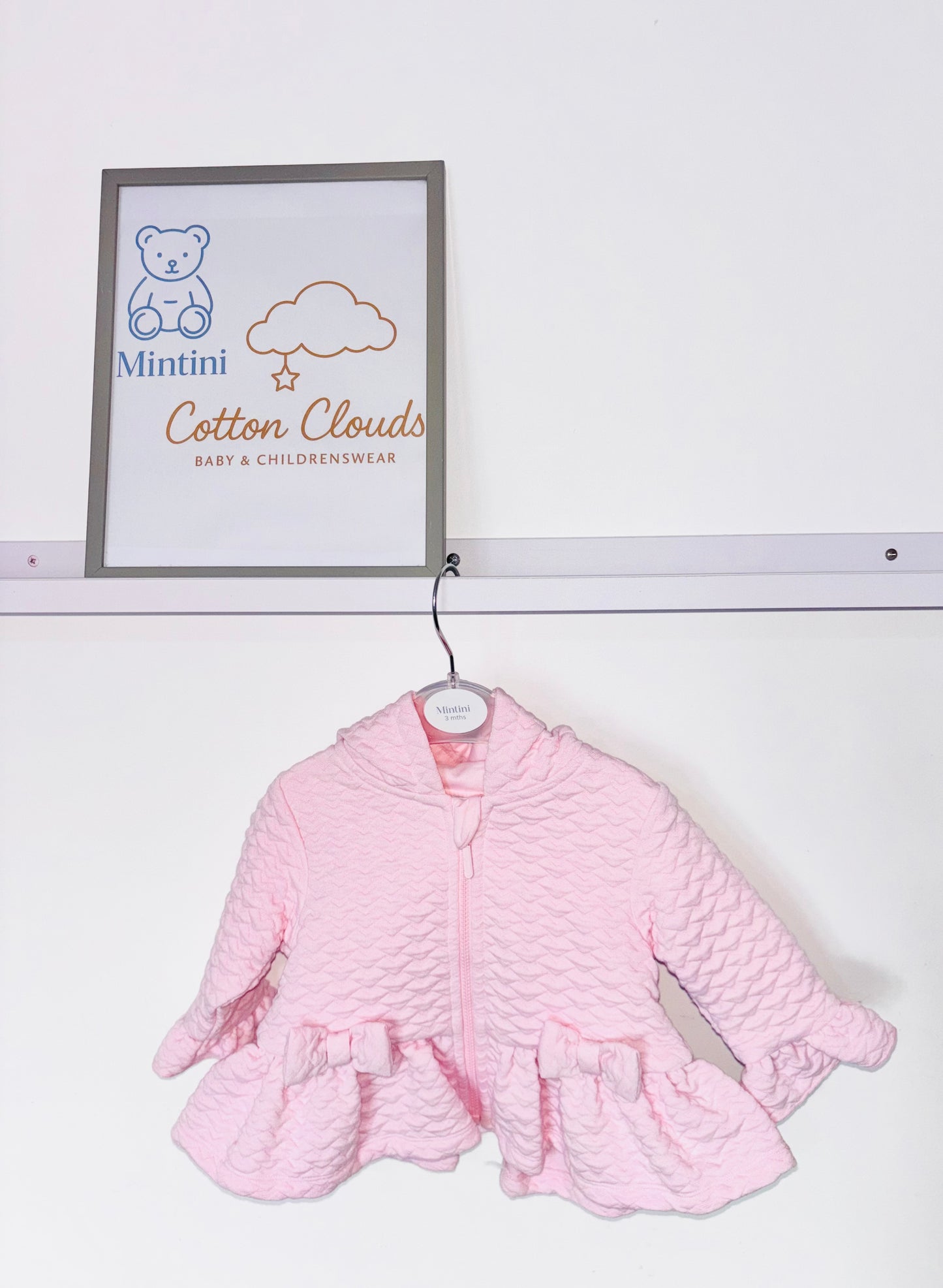 Mintini Pink Bow Coat AW25