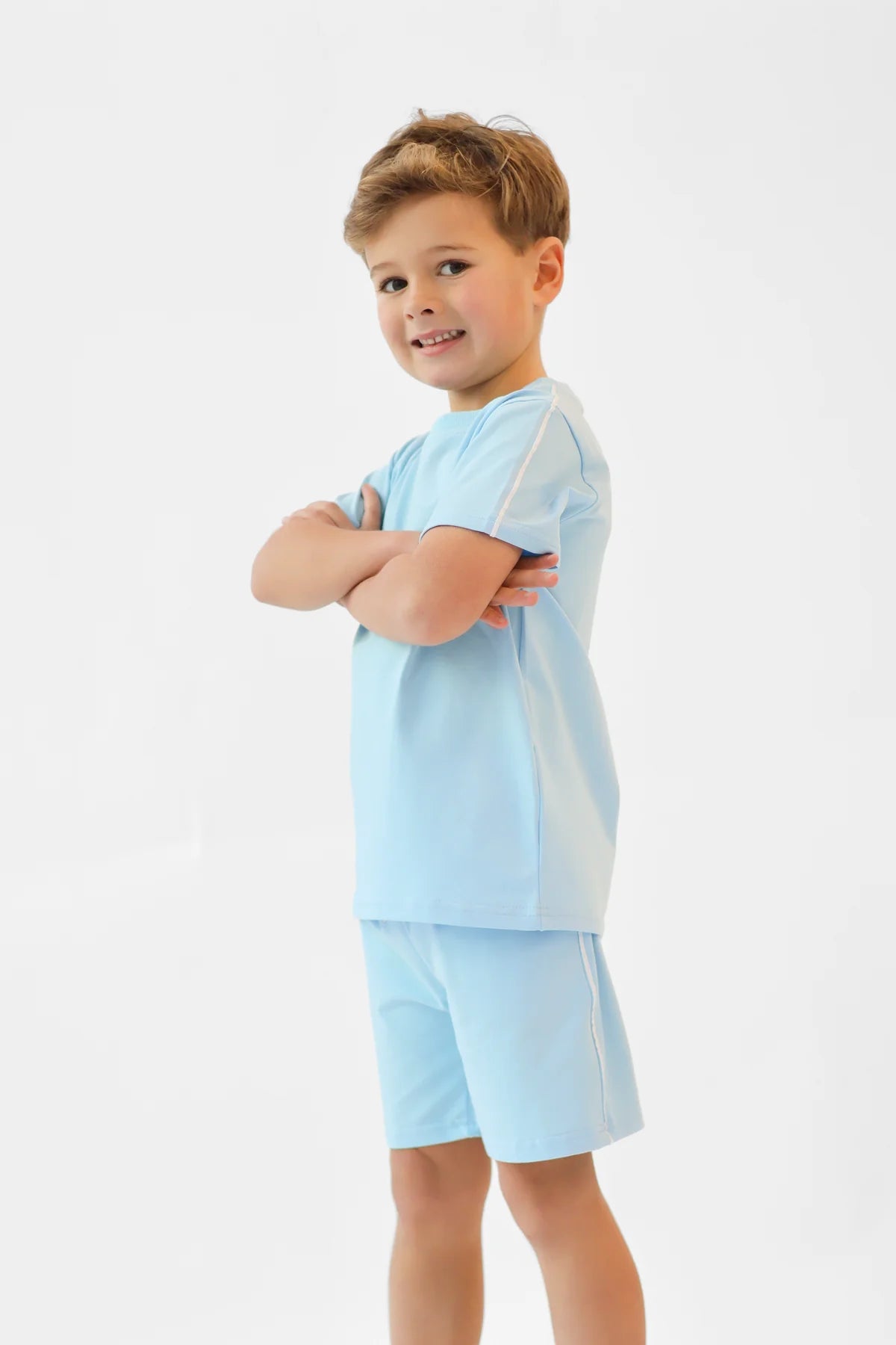Harris Kids Eddie Blue Shorts Set