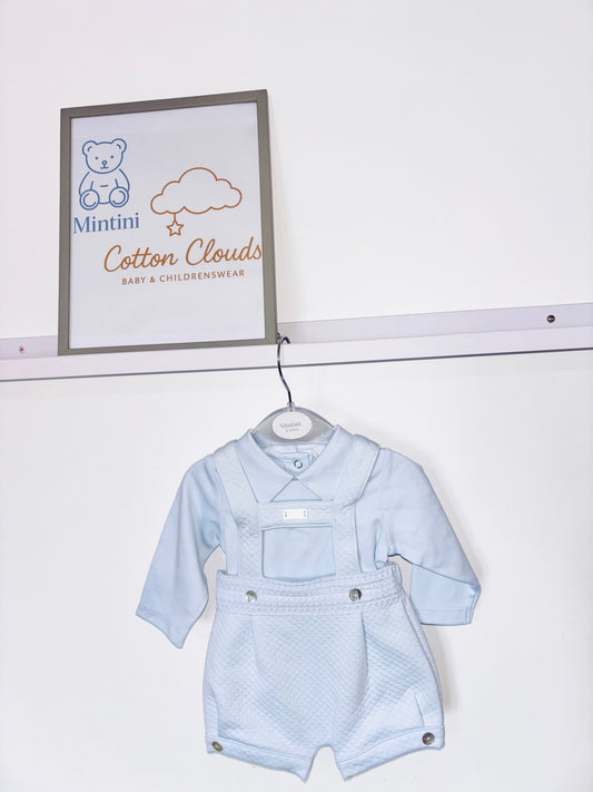 Mintini Blue T Dungaree Set AW25