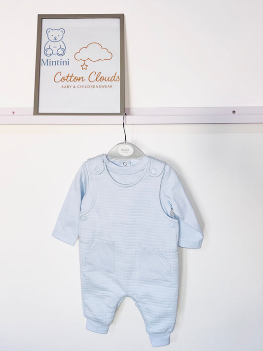 Mintini Blue Dungaree Set