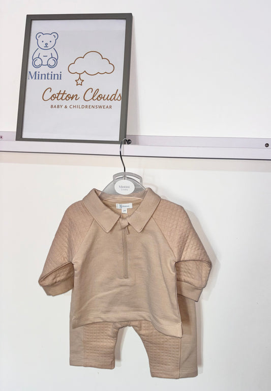 Mintini Beige AW25 Polo Set