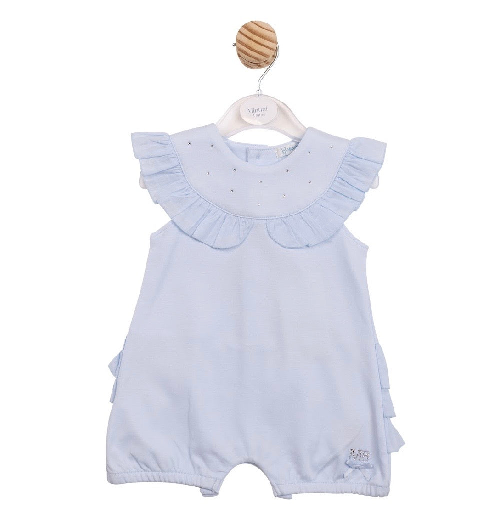 Mintini Blue Frill Romper